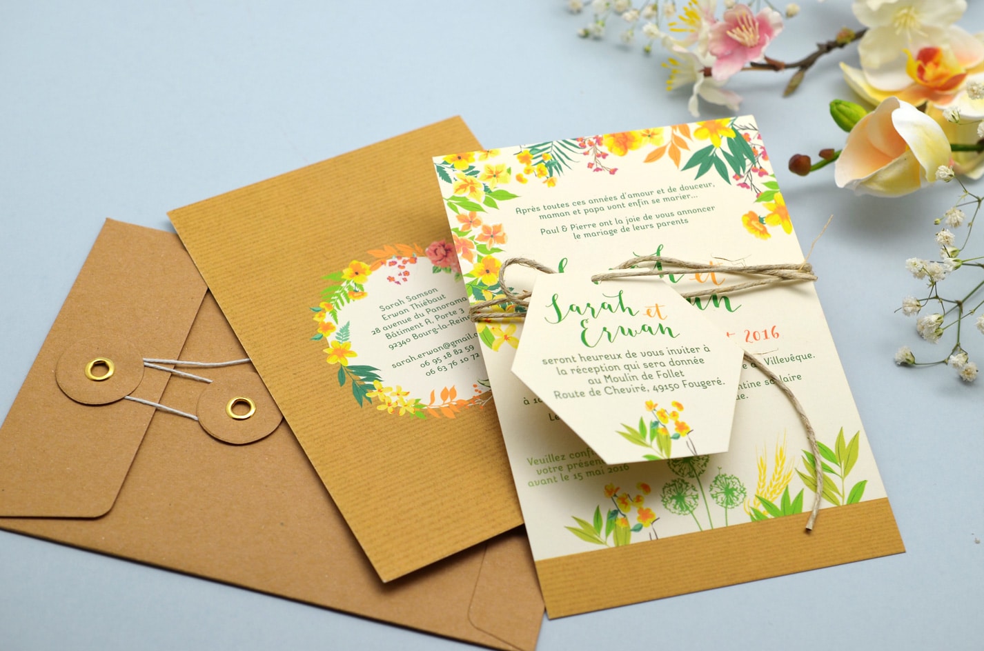 Faire-part de mariage